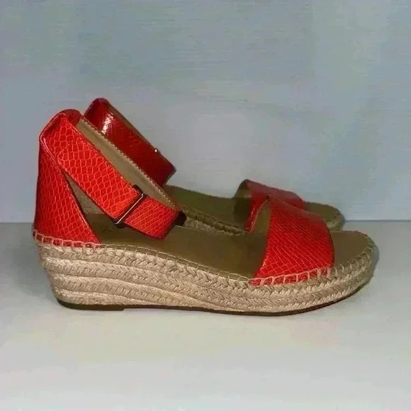 Franco Sarto Orange Sandals Size 8 for Women - Picture 10 of 16